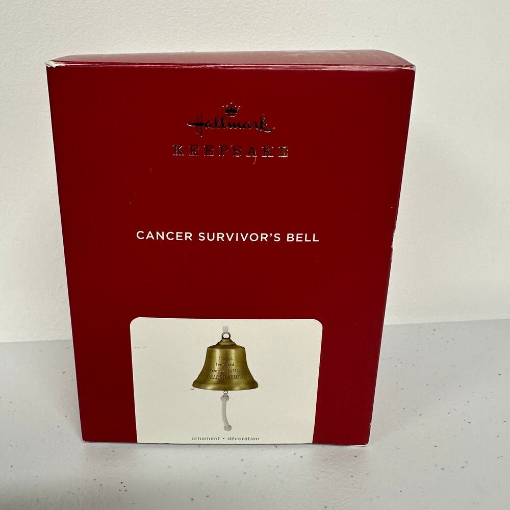 NEW Hallmark Keepsake 2021 Cancer Survivor's Bell Holiday Ornament Gold